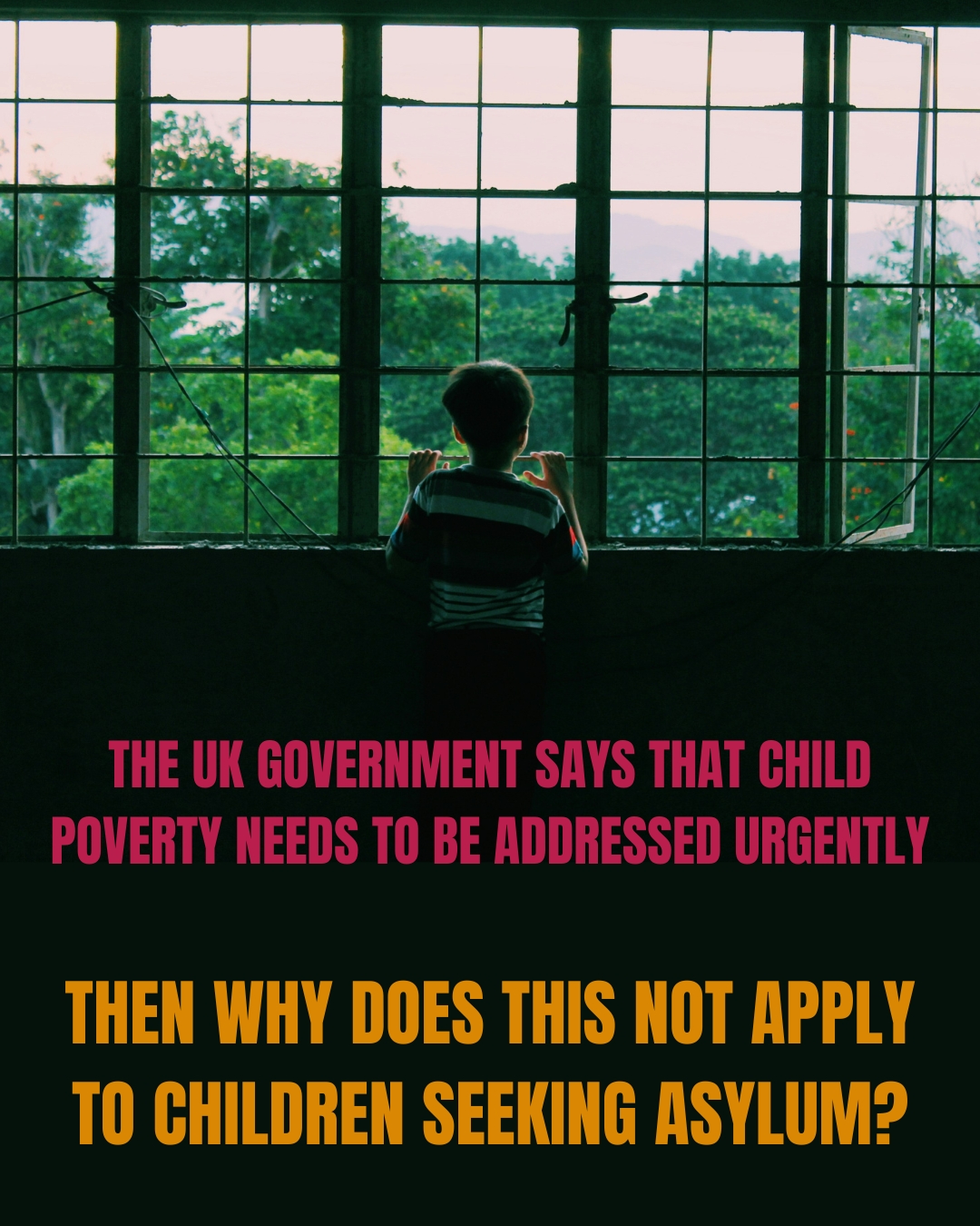 child poverty for those seeking asylum